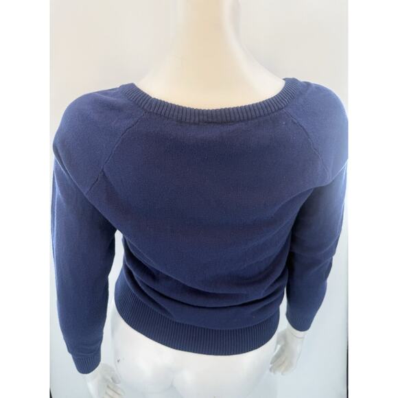 NWT Torrid Navy Heart Butterfly LS Sweater Size 0(12) VALENTINE - Picture 5 of 6